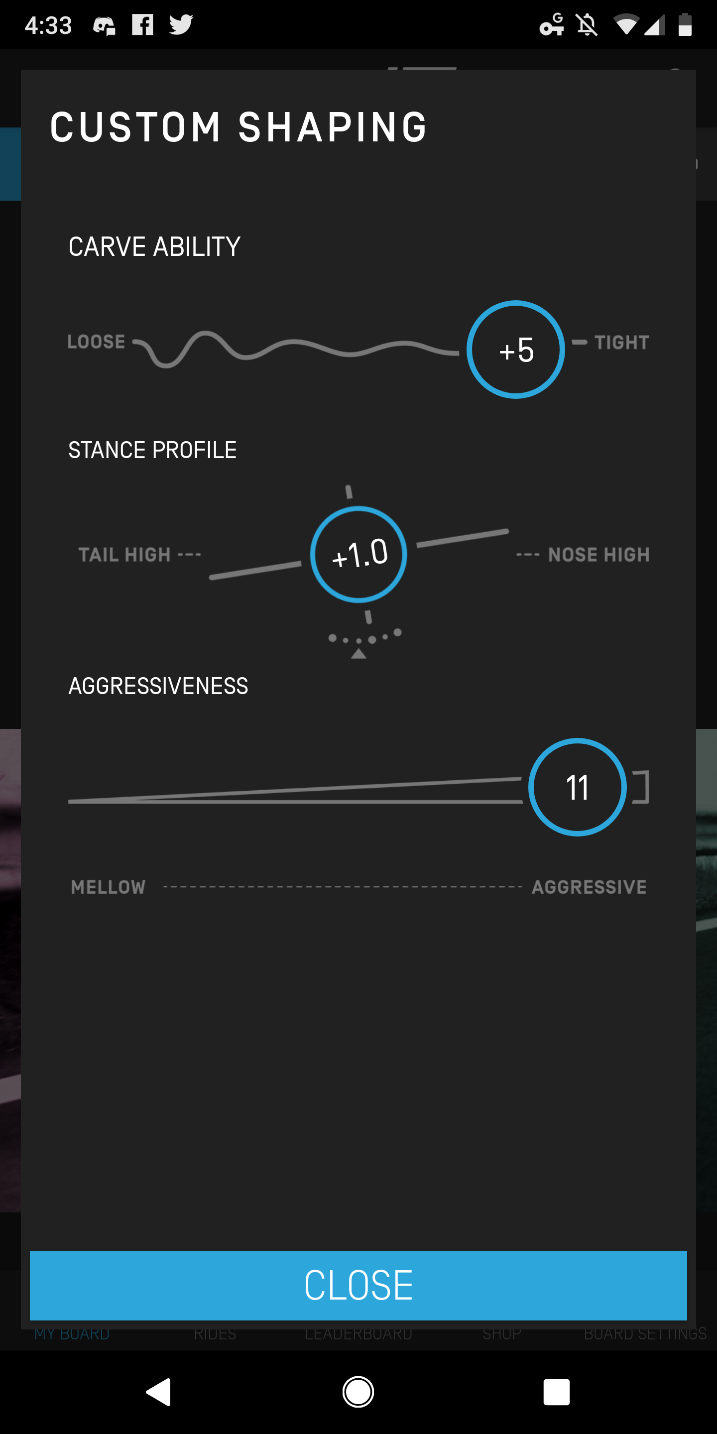 Custom mode